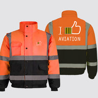 Thumbnail for I Like Aviation Designed Reflective Winter Jackets