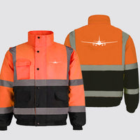 Thumbnail for Airbus A330 Silhouette Designed Reflective Winter Jackets
