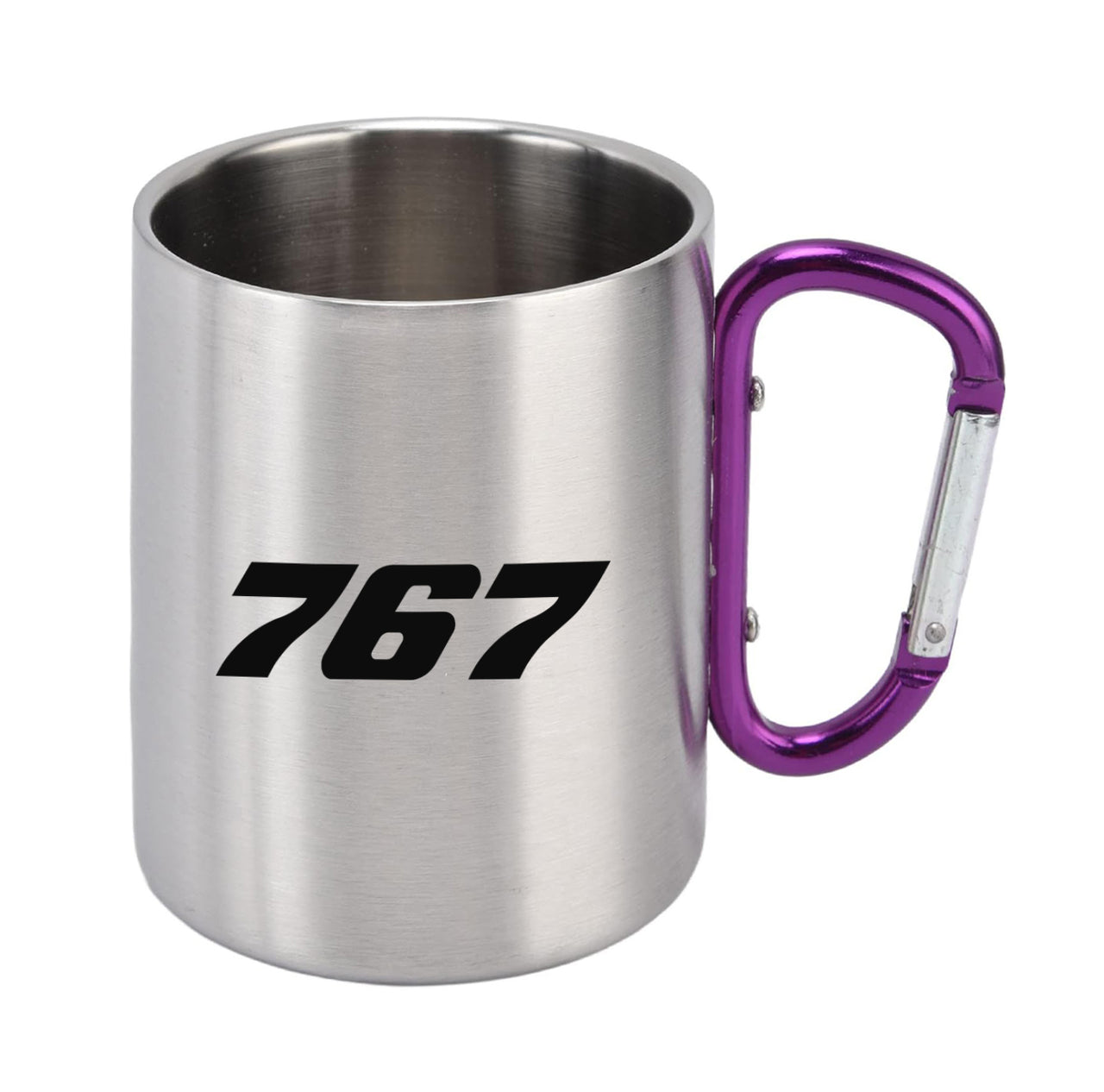767 Flat Text Designed Stainless Steel Outdoors Mugs