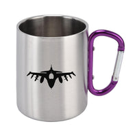 Thumbnail for Fighting Falcon F16 Silhouette Designed Stainless Steel Outdoors Mugs