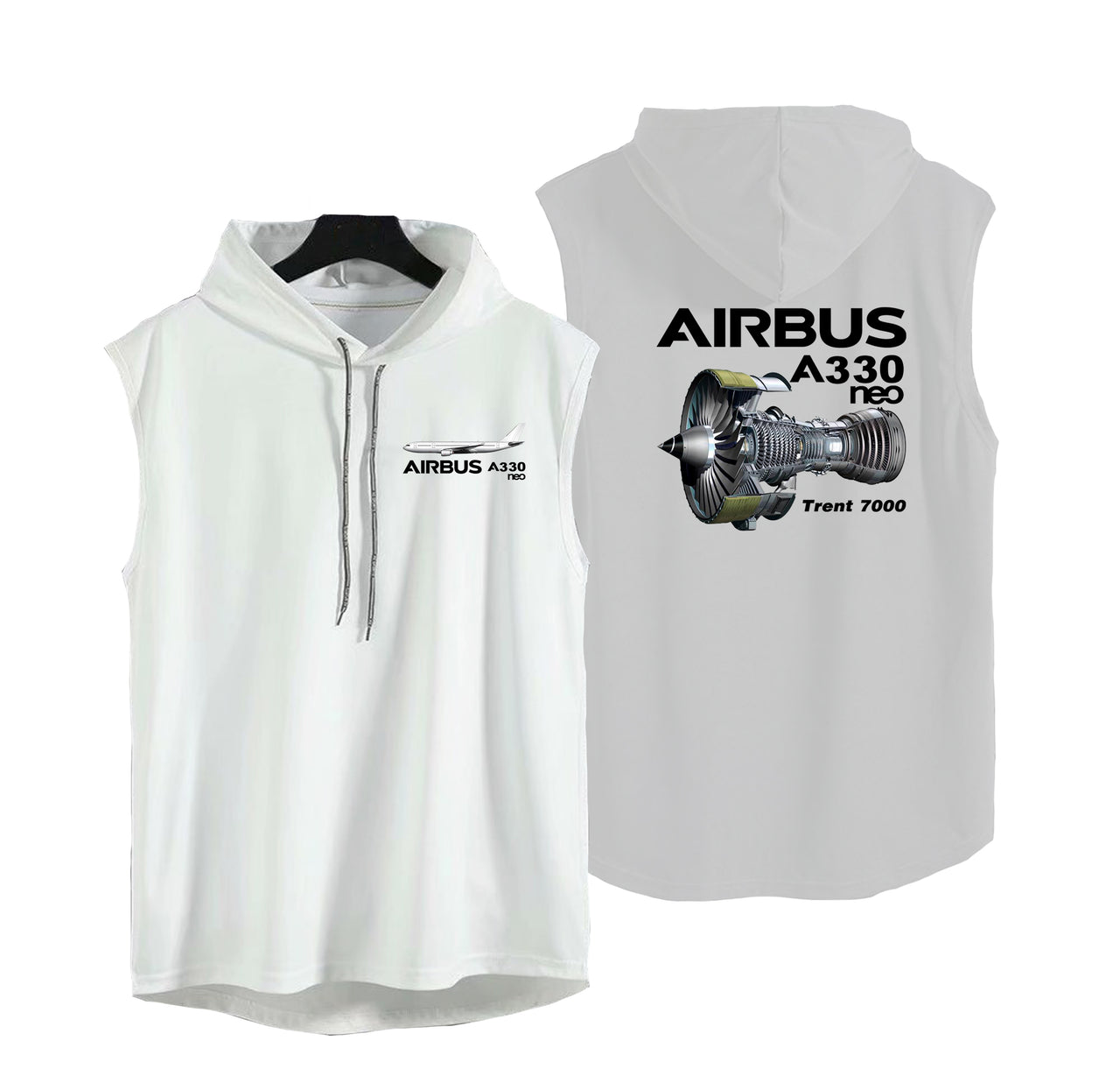 The Airbus A330neo Designed Hooded Tank Tops