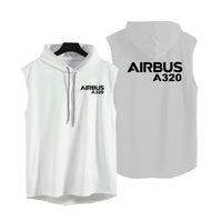 Thumbnail for Airbus A320 & Text Designed Hooded Tank Tops