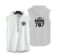 Thumbnail for Boeing 787 & Plane Designed Hooded Tank Tops