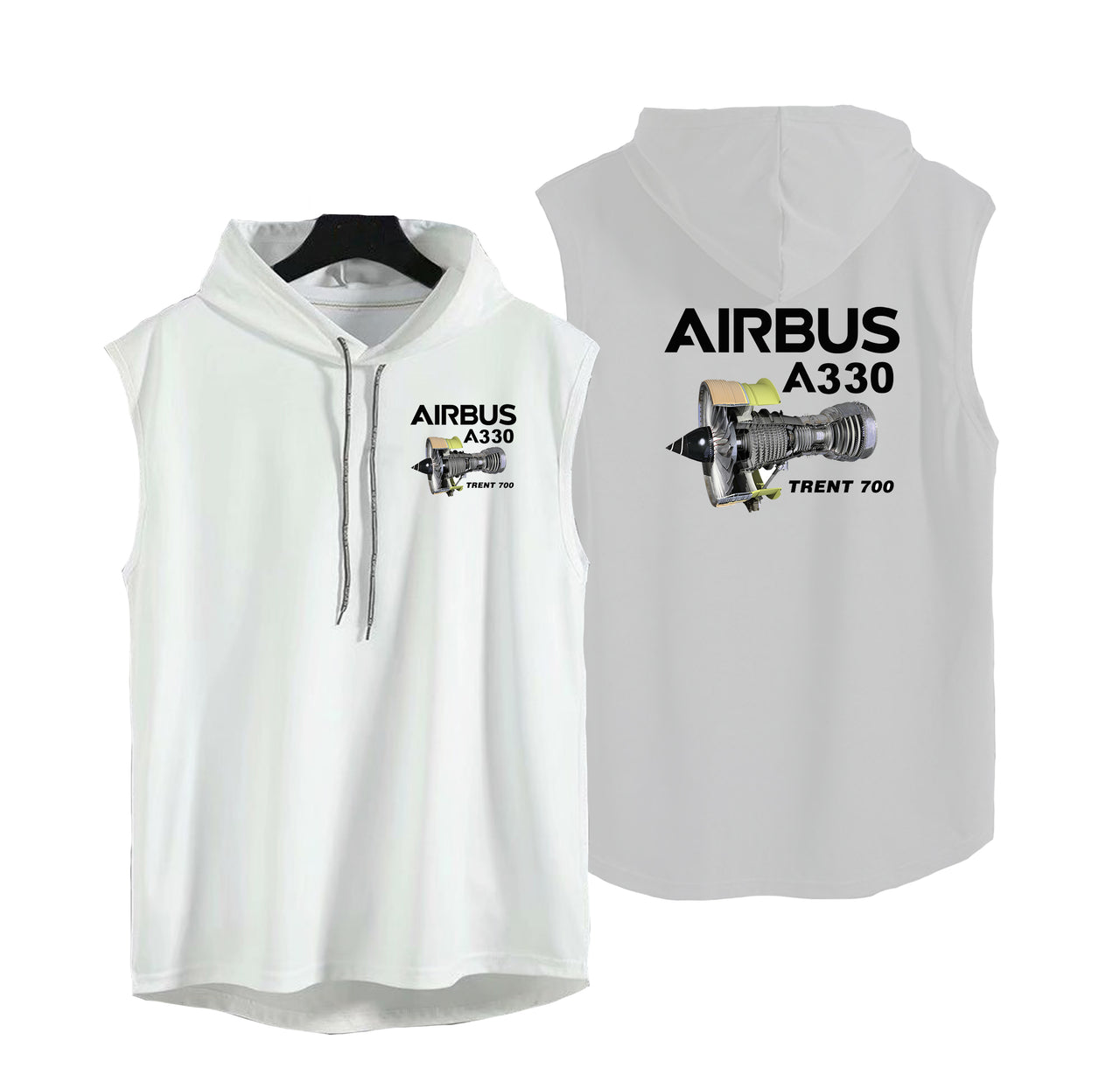 Airbus A330 & Trent 700 Engine Designed Hooded Tank Tops