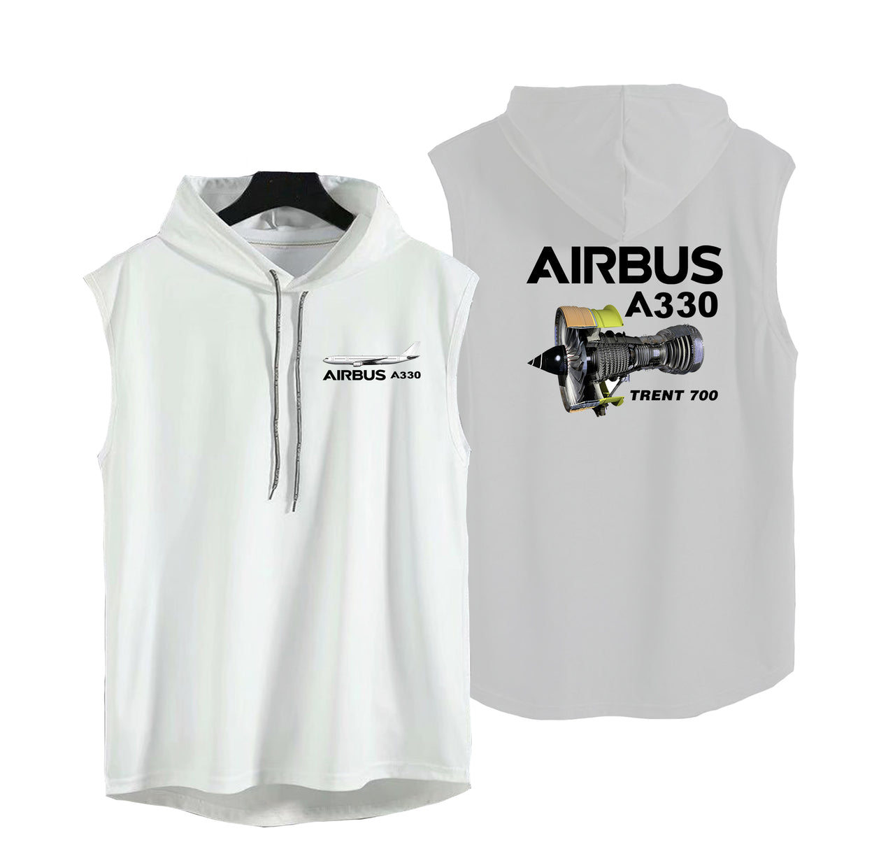 Airbus A330 & Trent 700 Engine Designed Hooded Tank Tops