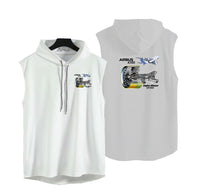 Thumbnail for Airbus A380 & GP7000 Engine Designed Hooded Tank Tops