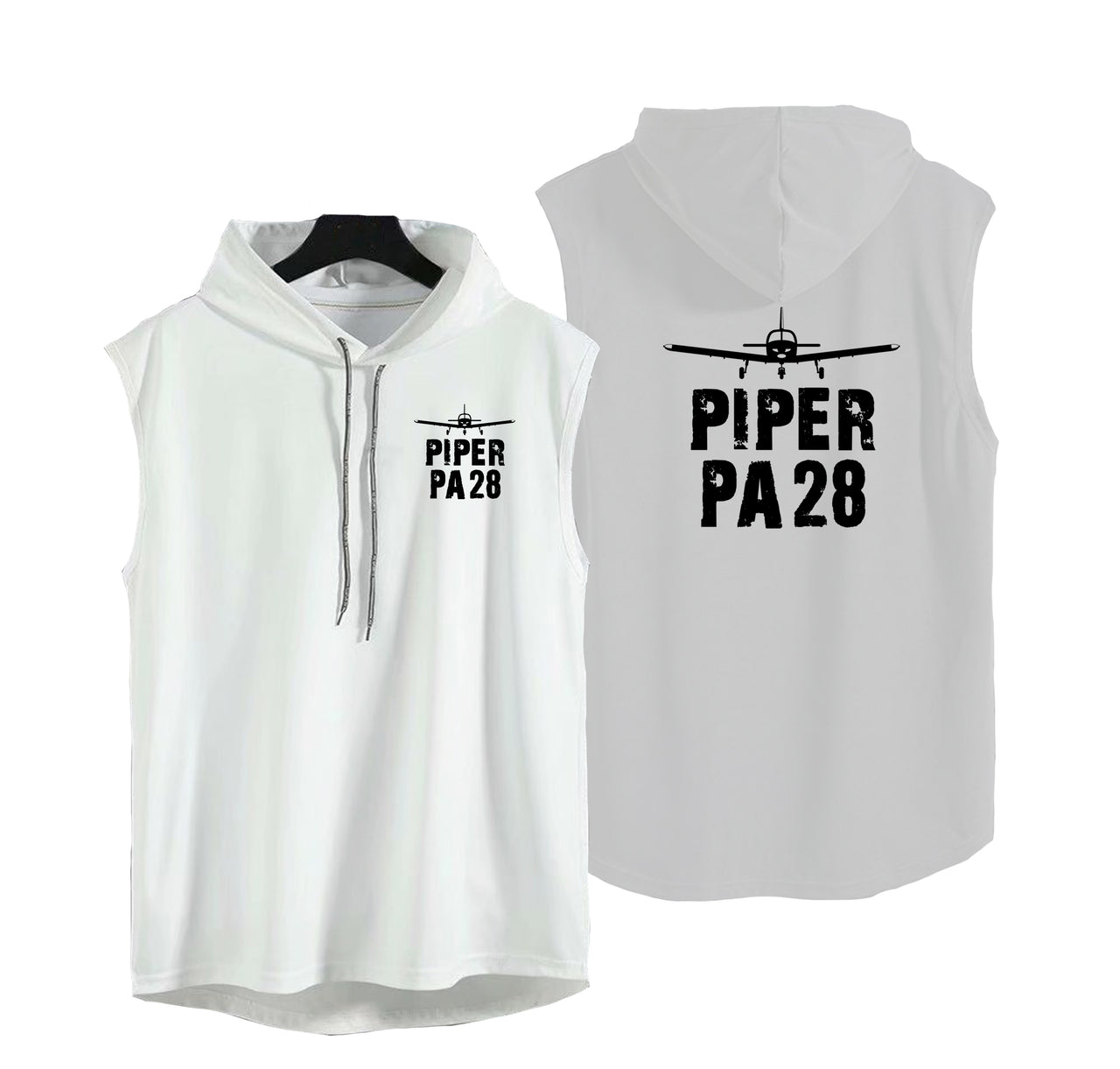 Piper PA28 & Plane Designed Hooded Tank Tops
