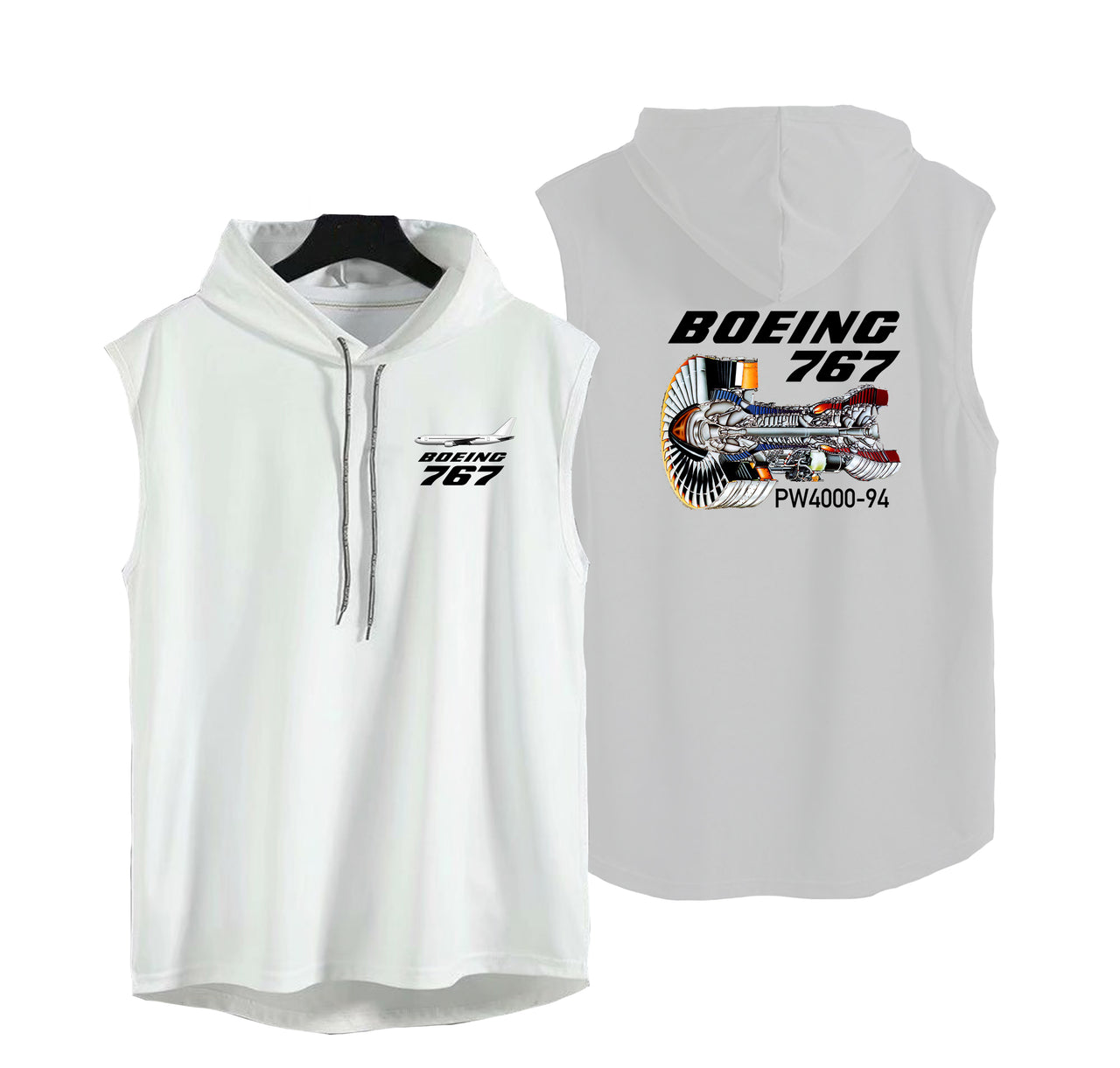 Boeing 767 Engine (PW4000-94) Designed Hooded Tank Tops