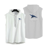 Thumbnail for The Sukhoi SU-35 Designed Hooded Tank Tops