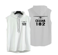 Thumbnail for Cessna 182 & Plane Designed Hooded Tank Tops