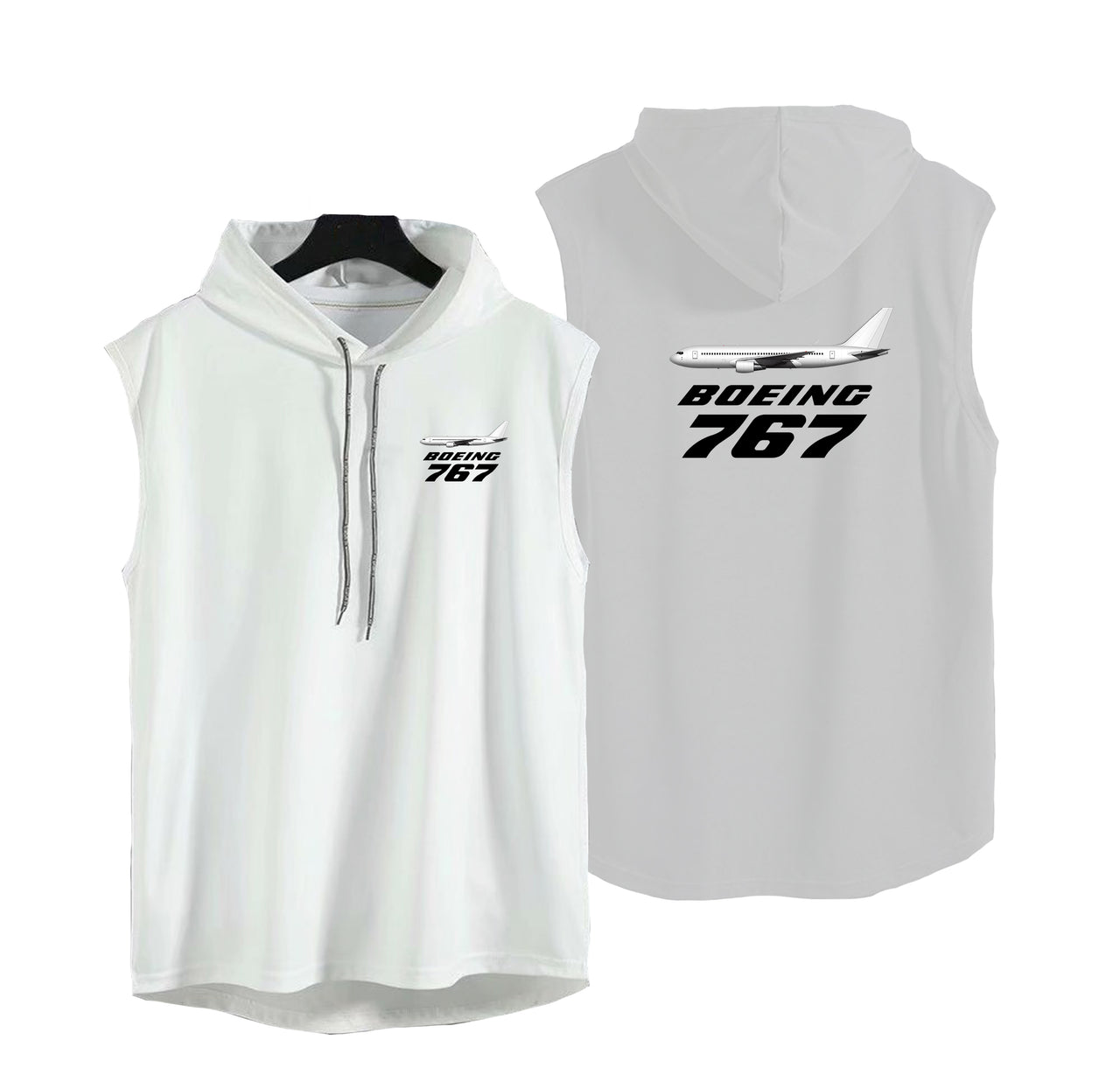 The Boeing 767 Designed Hooded Tank Tops