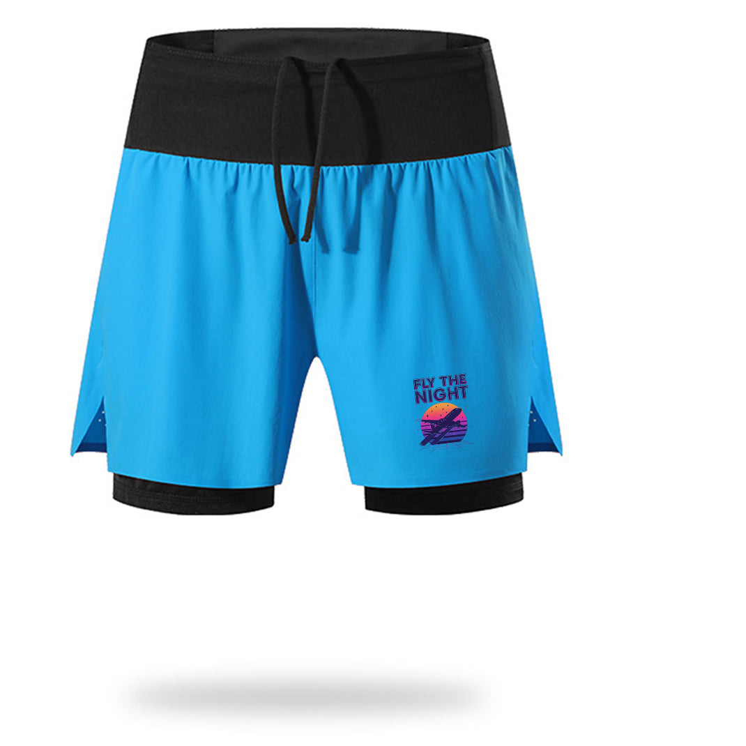 Fly The Night Designed Quick Dry Fitness Shorts