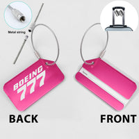 Thumbnail for Boeing 777 & Text Designed Fashion Metal Luggage Tags