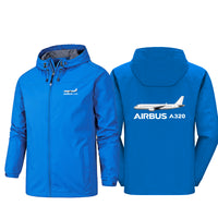 Thumbnail for The Airbus A320 Designed Rain Jackets & Windbreakers