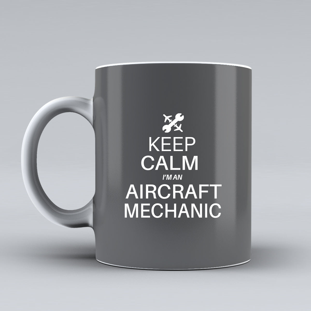 Aircraft Mechanic Designed Ceramic White Mugs