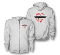 Thumbnail for Born To Fly Designed Designed Zipped Hoodies