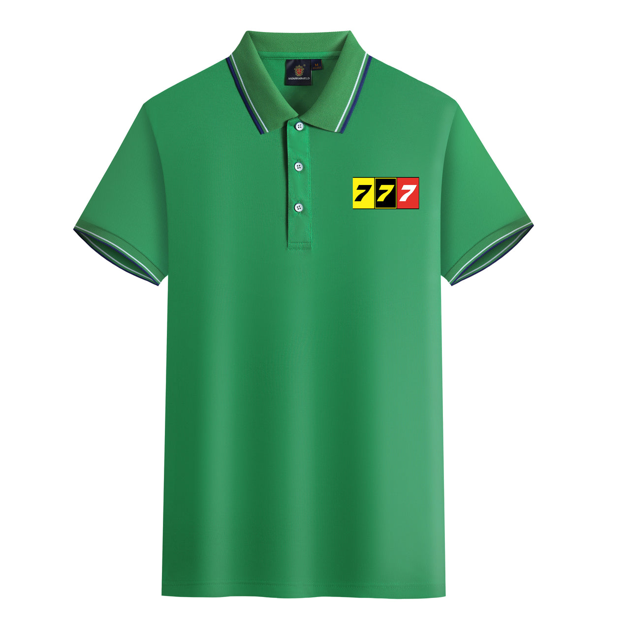 Flat Colourful 777 Designed Stylish Polo T-Shirts