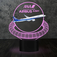 Thumbnail for ANA All Nippon Airways Airbus A321 Designed 3D Lamp