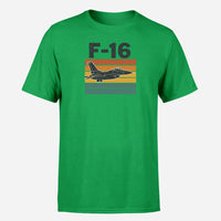 Thumbnail for Retro Fighter Jet F16 Design Super Quality T-Shirts