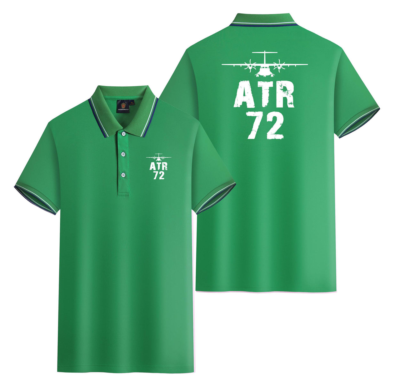 ATR-72 & Plane Designed Stylish Polo T-Shirts (Double-Side)