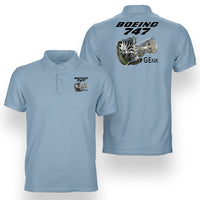 Thumbnail for Boeing 747 & GENX Engine Designed Double Side Polo T-Shirts