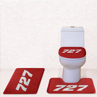 Thumbnail for 727 Flat Text Designed Toilet Seat Cover Three-piece Set