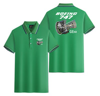 Thumbnail for Boeing 747 & GENX Engine Designed Stylish Polo T-Shirts (Double-Side)