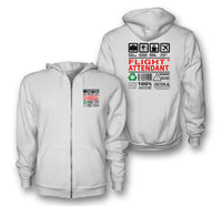 Thumbnail for Flight Attendant Label Designed Zipped Hoodies