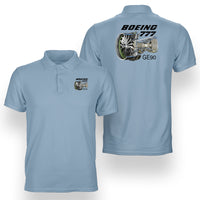 Thumbnail for Boeing 777 & GE90 Engine Designed Double Side Polo T-Shirts