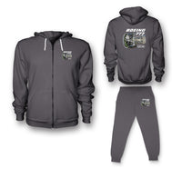 Thumbnail for Boeing 777 & GE90 Engine Designed Zipped Hoodies & Sweatpants Set