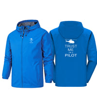 Thumbnail for Trust Me I'm a Pilot (Helicopter) Designed Rain Jackets & Windbreakers