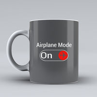 Thumbnail for Airplane Mode On Designed Ceramic White Mugs
