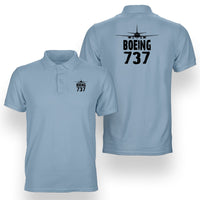 Thumbnail for Boeing 737 & Plane Designed Double Side Polo T-Shirts