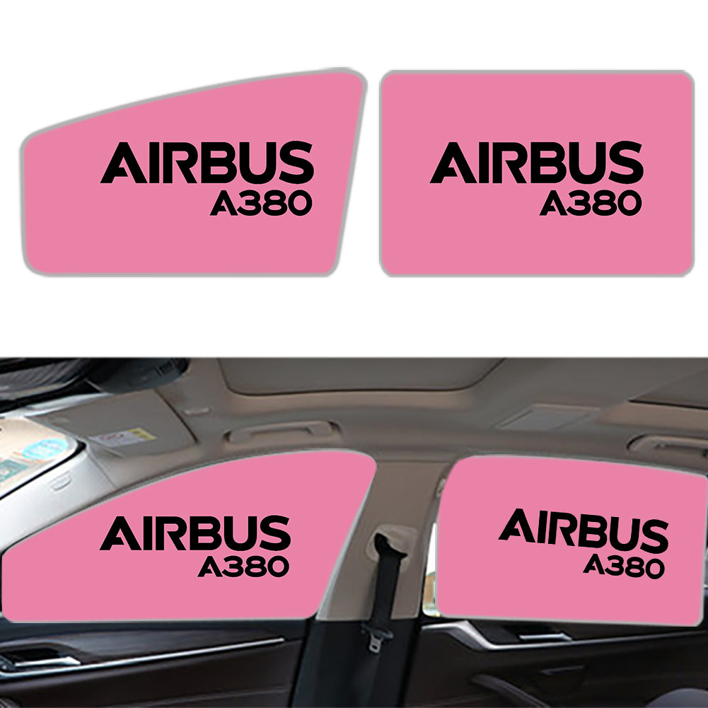 Airbus A380 & Text Designed Car Sun Shade (Side window)