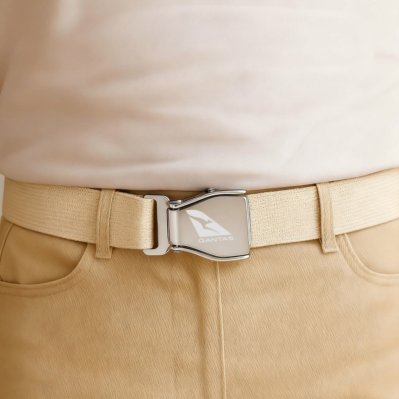 Qantas Airways Airlines Designed Fashion Airplane Seat Belts