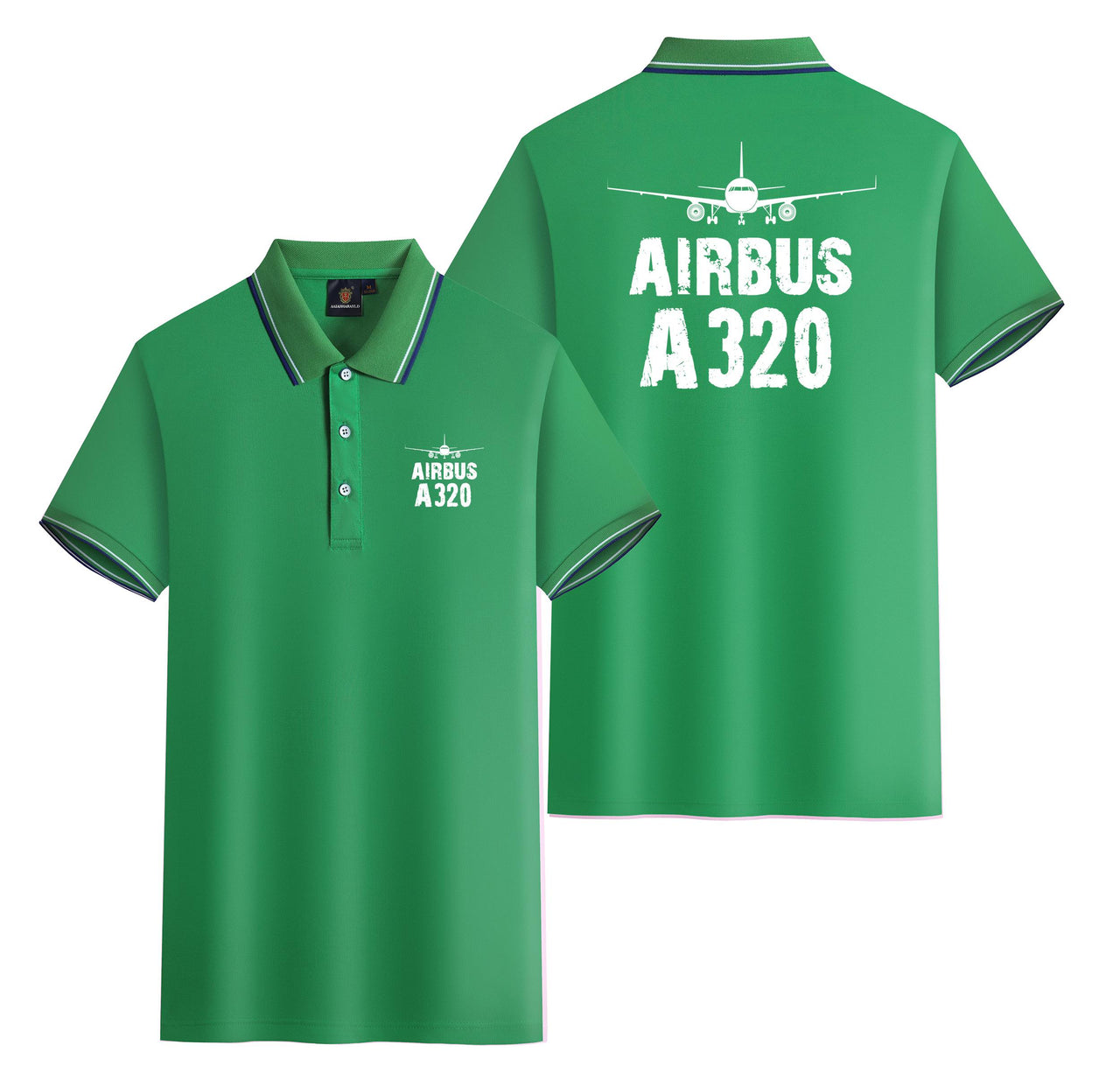 Airbus A320 & Plane Designed Stylish Polo T-Shirts (Double-Side)