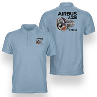 Thumbnail for Airbus A320 & CFM56 Engine Designed Double Side Polo T-Shirts