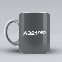 Thumbnail for A321neo & Text Designed Ceramic White Mugs