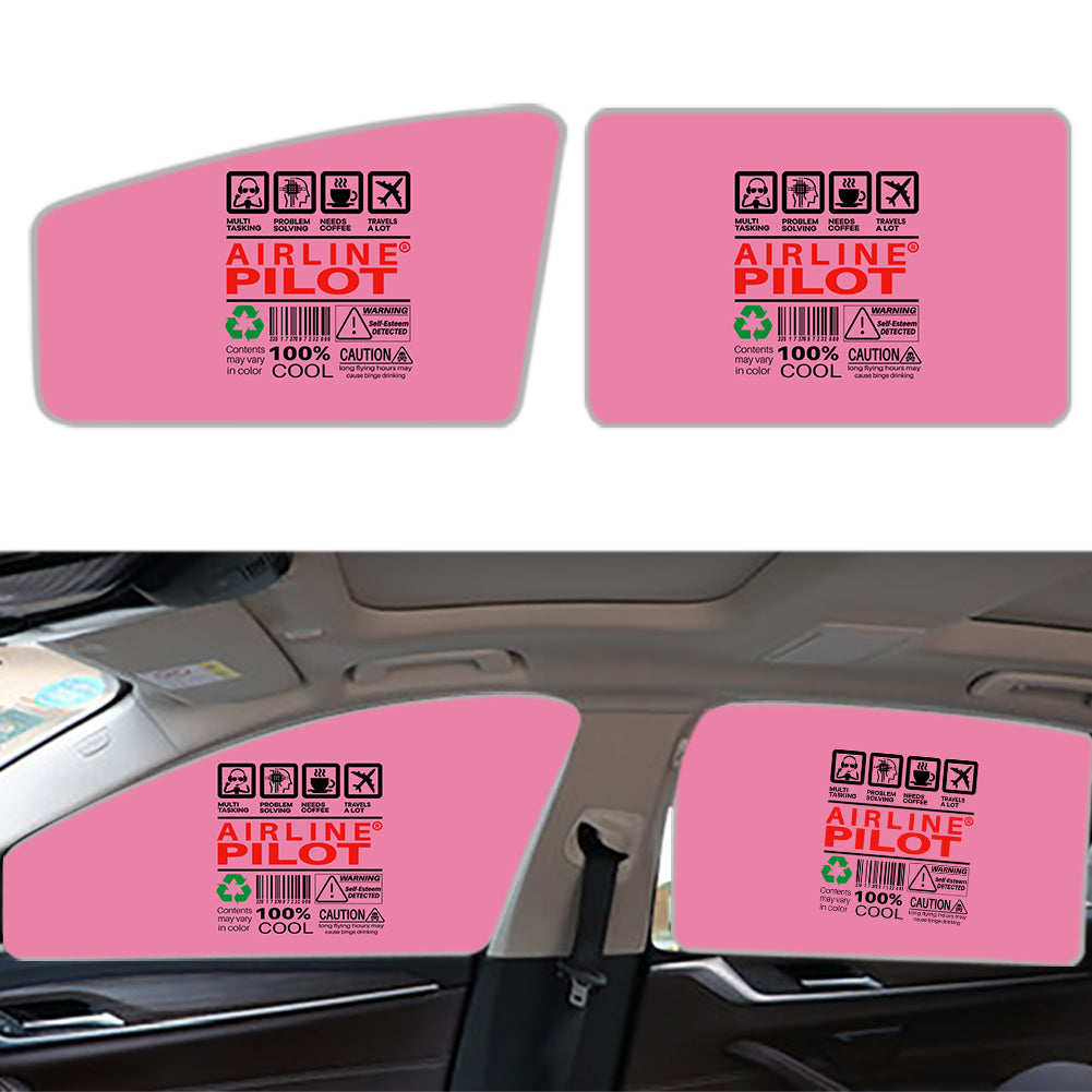 Airline Pilot Label Designed Car Sun Shade (Side window)