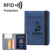 Thumbnail for Swiss International Airlines Designed Passport Cover Travel Wallet Passport Holder