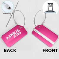 Thumbnail for Airbus A320 & Text Designed Fashion Metal Luggage Tags