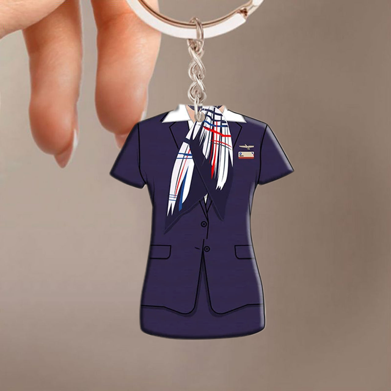 American Airlines Uniform Acrylic Keychain
