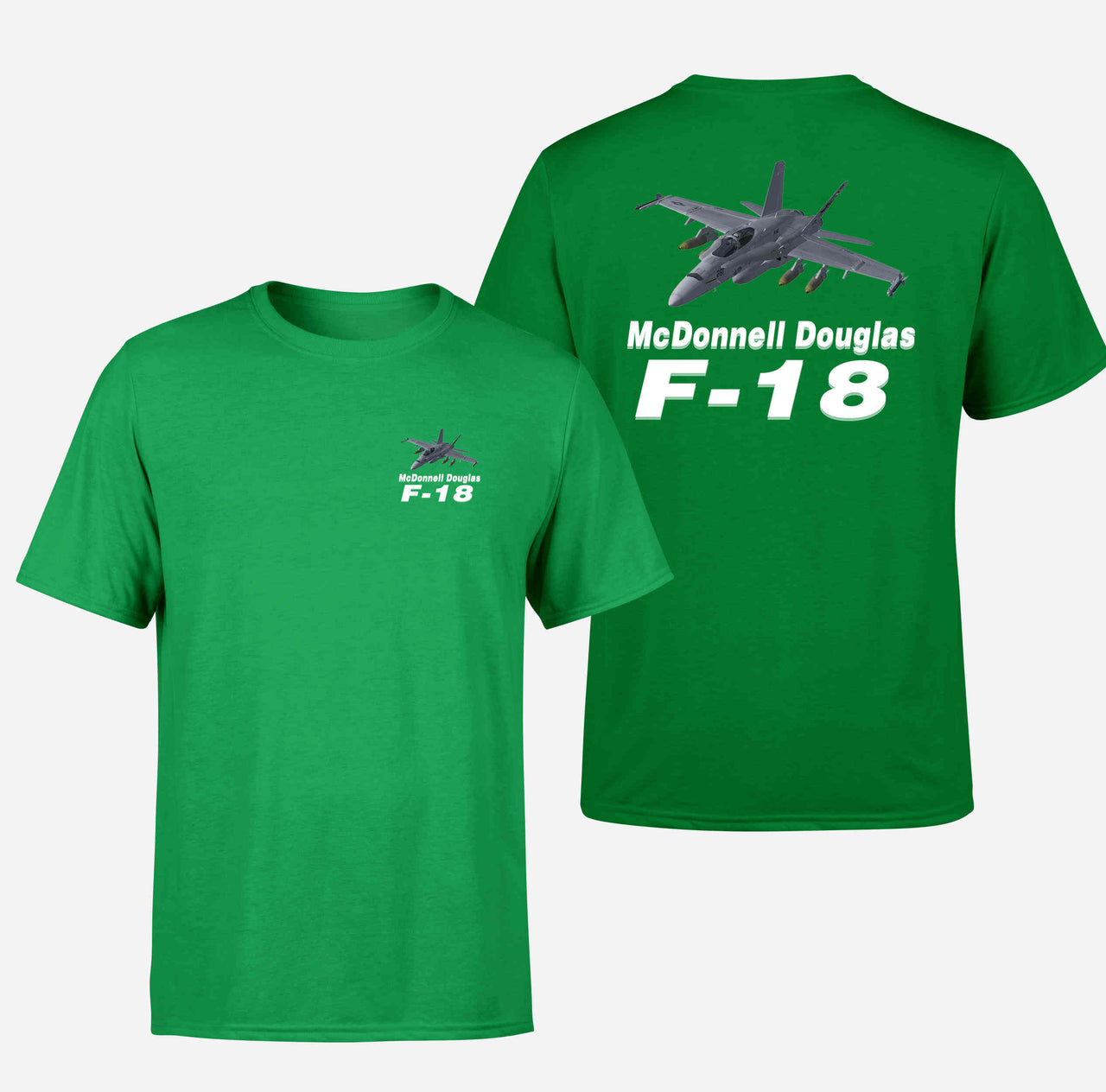The McDonnell Douglas F18 Designed Double-Side T-Shirts