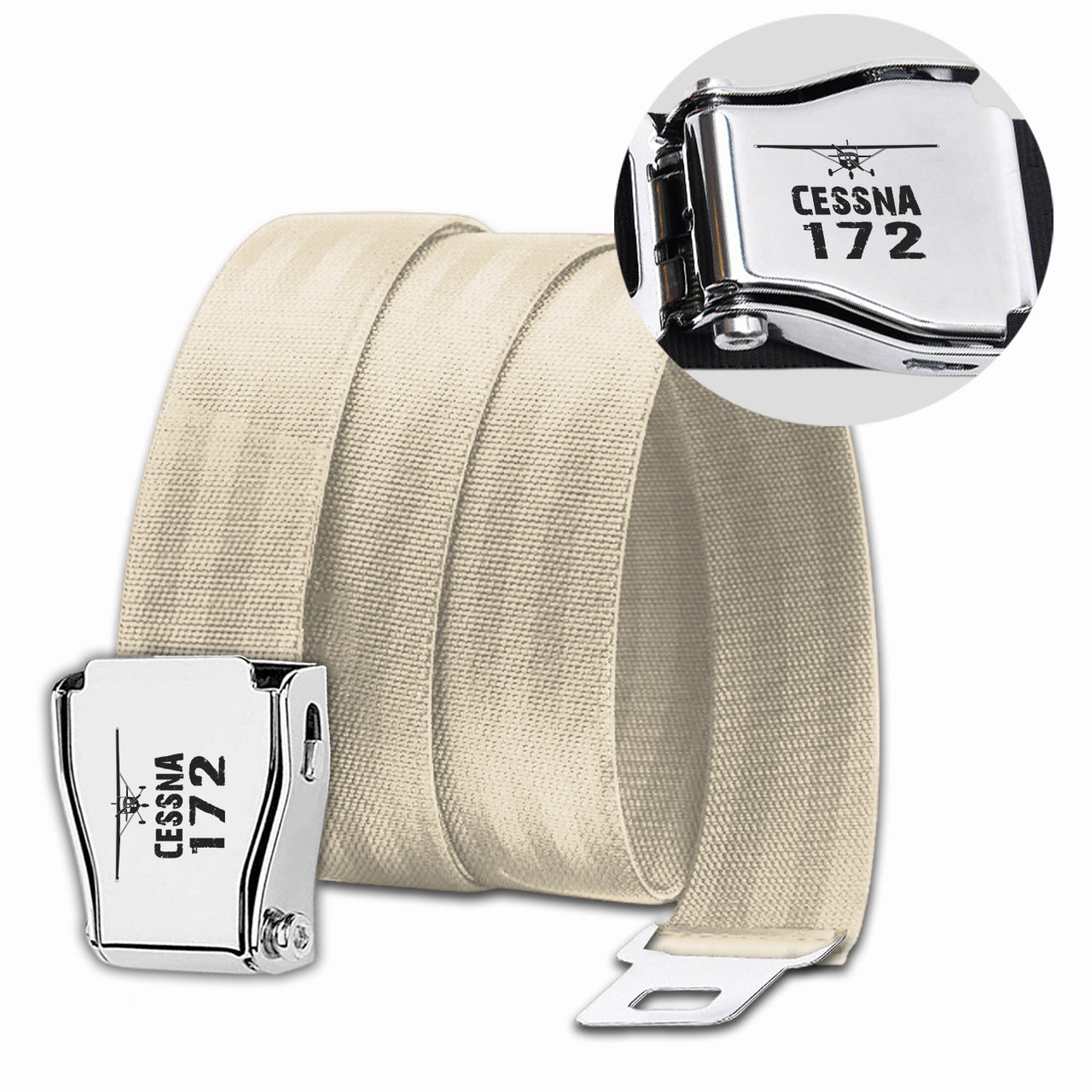 Cessna 172 & Plane Designed Fashion Airplane Seat Belts