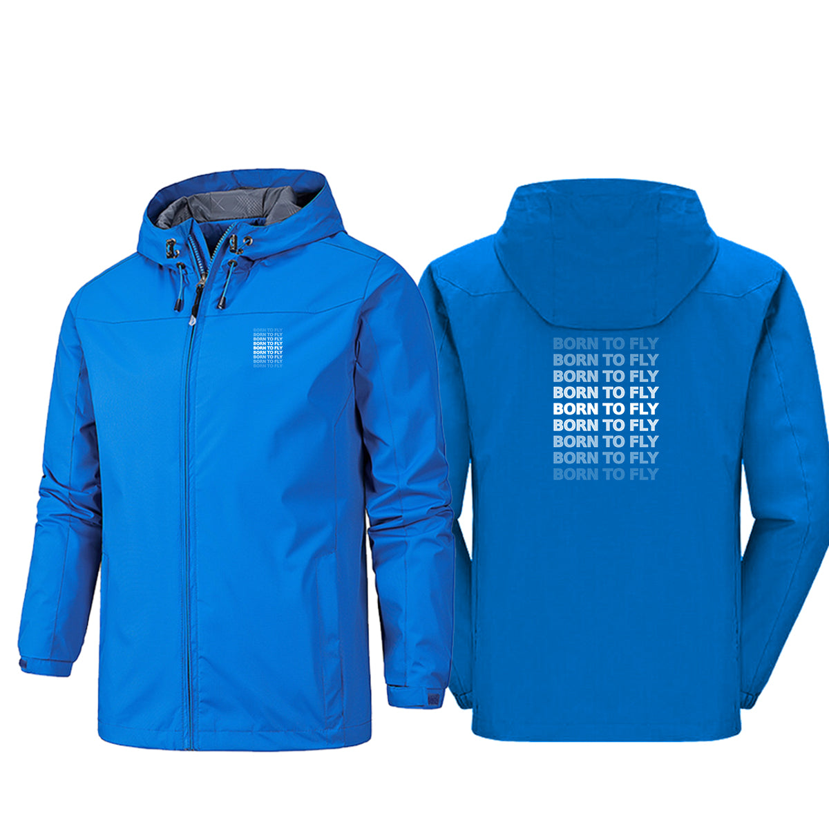 Born To Fly Opacity Designed Rain Jackets & Windbreakers