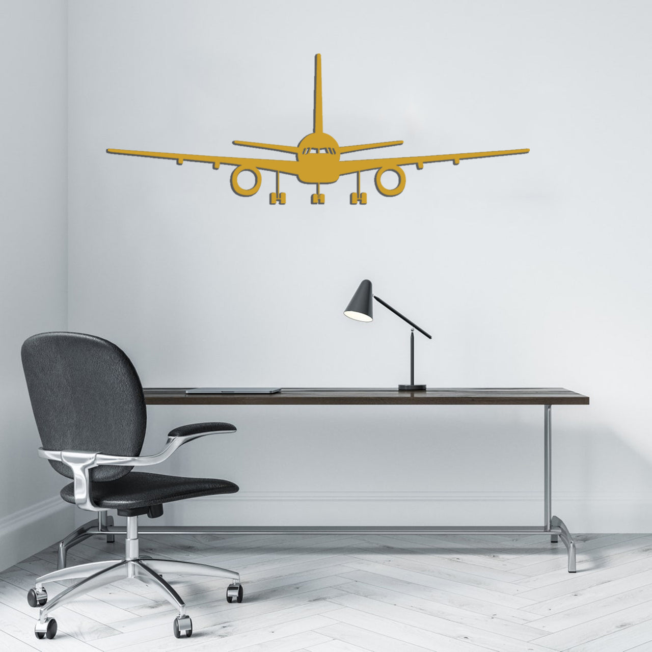 Boeing 757 Silhouette Designed Wall Metal Signs