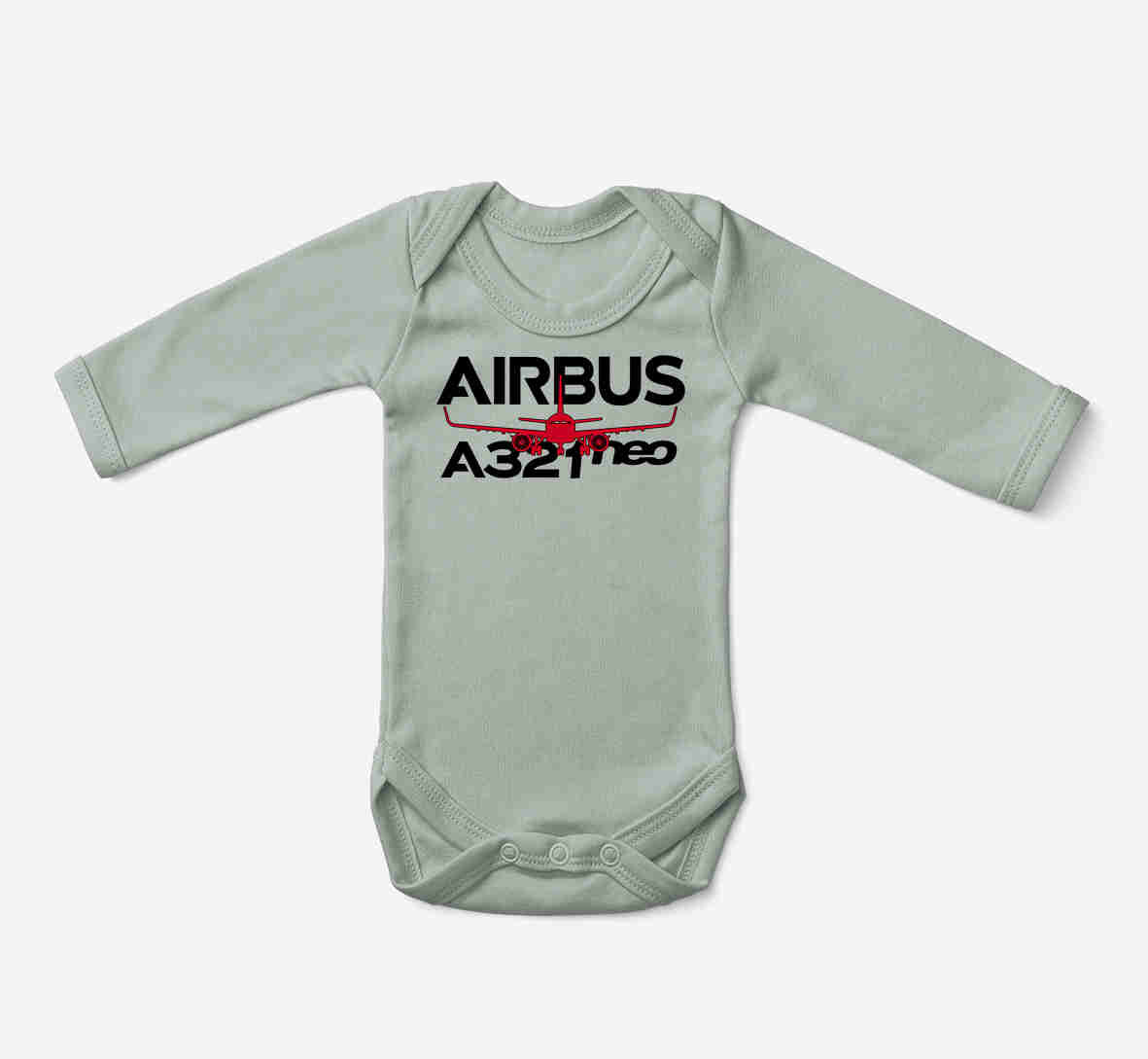 Amazing Airbus A321neo Designed Baby Bodysuits