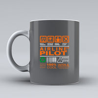 Thumbnail for Airline Pilot Label Designed Ceramic White Mugs