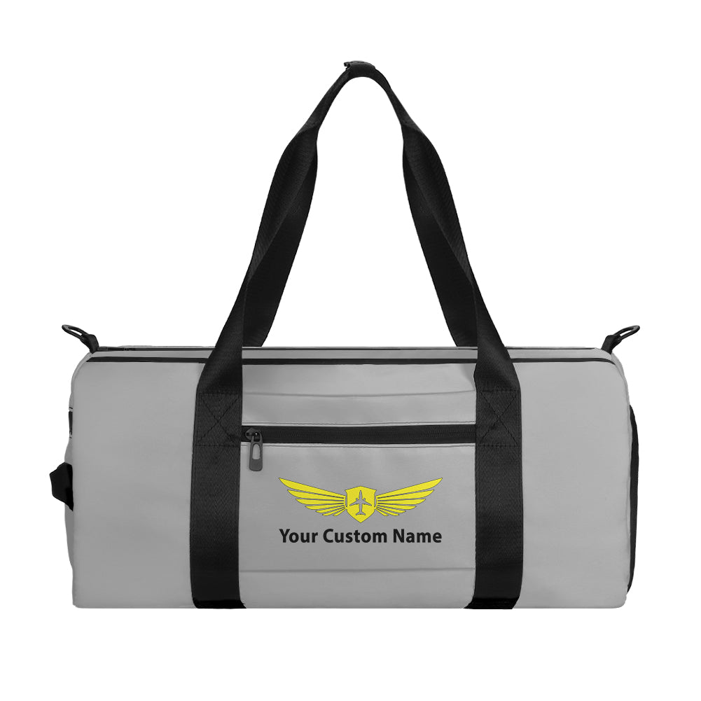 Custom Name (Badge 2) Designed Sports Bag