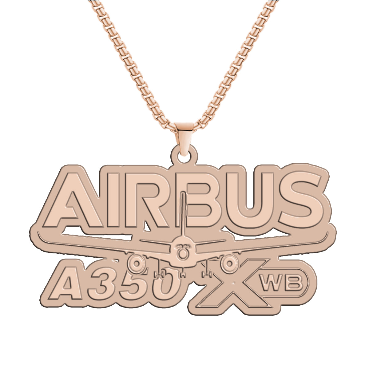 Amazing Airbus A350 XWB Designed Hollow Necklace